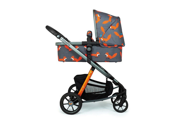 Cosatto Giggle Quad Pram & Push Chair Charcoal Mr Fox Baby Infant Toddler 0m+