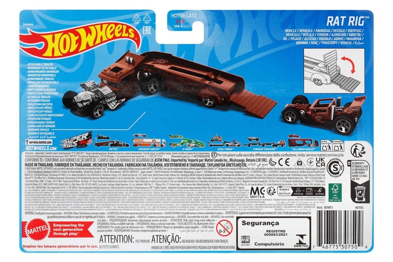 Hot Wheels: Super Rigs - Rat Rig (Red)