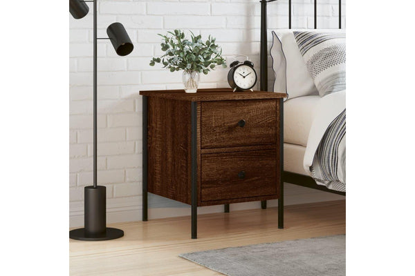 Bedside Cabinet Brown Oak 40x42x50 cm Engineered Wood vidaXL