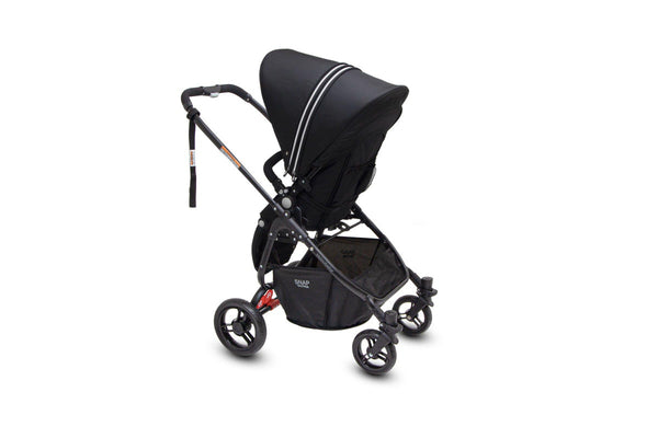 Valco Snap Ultra P Pram Stroller Foldable Ergo-Pivot Seat for Baby Infant Black