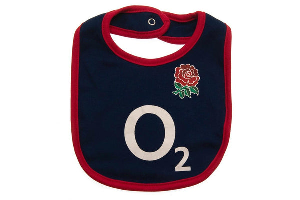 England RFU Baby Bibs (Pack of 2) (Blue/Red/White) (One Size)