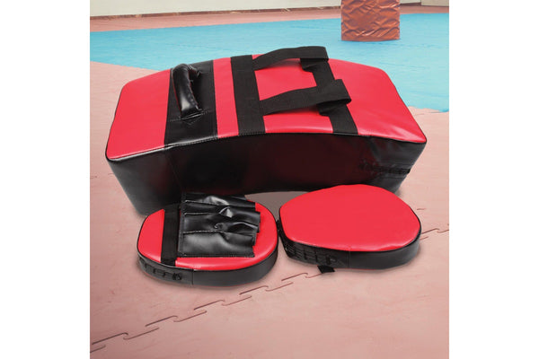 Kicking Boxing Sparring Shield & Punching Pad Mitts Combo