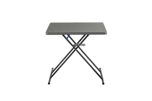 Quest 66cm Adjustable Camp Table Outdoor Camping Hiking Portable Desk Silver