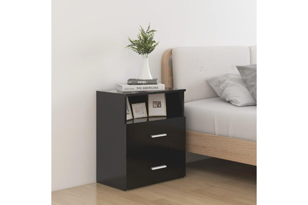 Bed Cabinet Black 50X32x60 Cm Bedside Tables