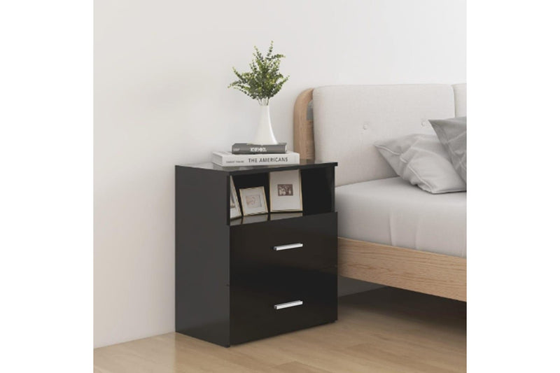Bed Cabinet Black 50X32x60 Cm Bedside Tables