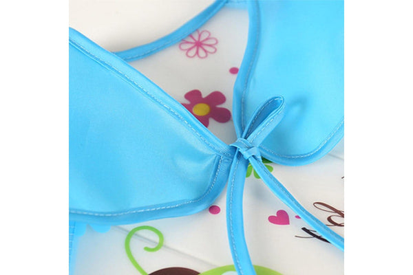 Baby Waterproof Apron Kids Long Sleeve Cute Cartoon Feeding Bib Children Feeding Clothes