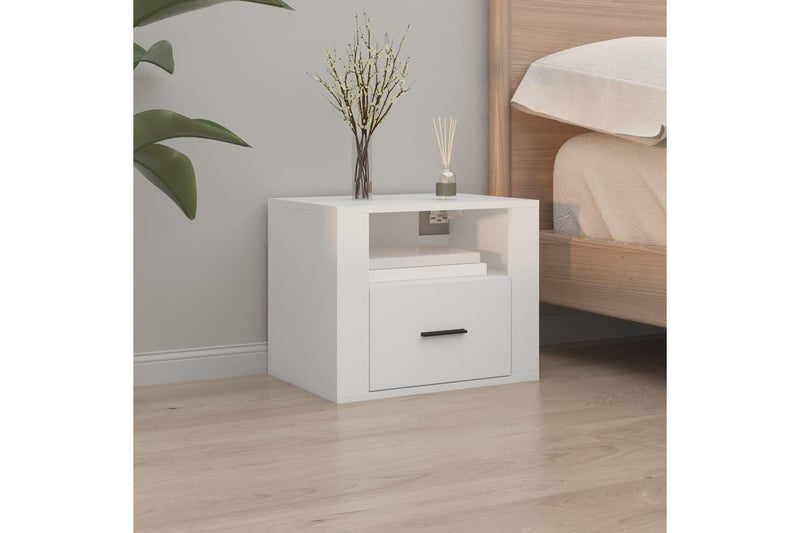 Wall-mounted Bedside Cabinet White 50x36x40 cm vidaXL
