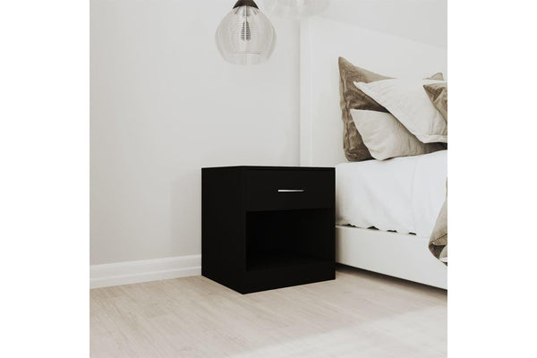 Bedside Cabinets 2 Pcs With Drawer Black Bedside Tables