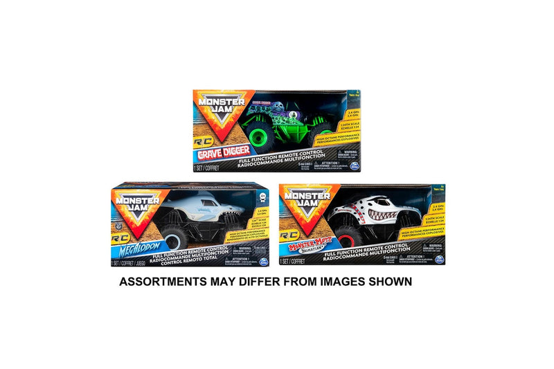 Spin Master Monster Jam 1:24 Radio Control Truck Kids Children Toy Assort 4+
