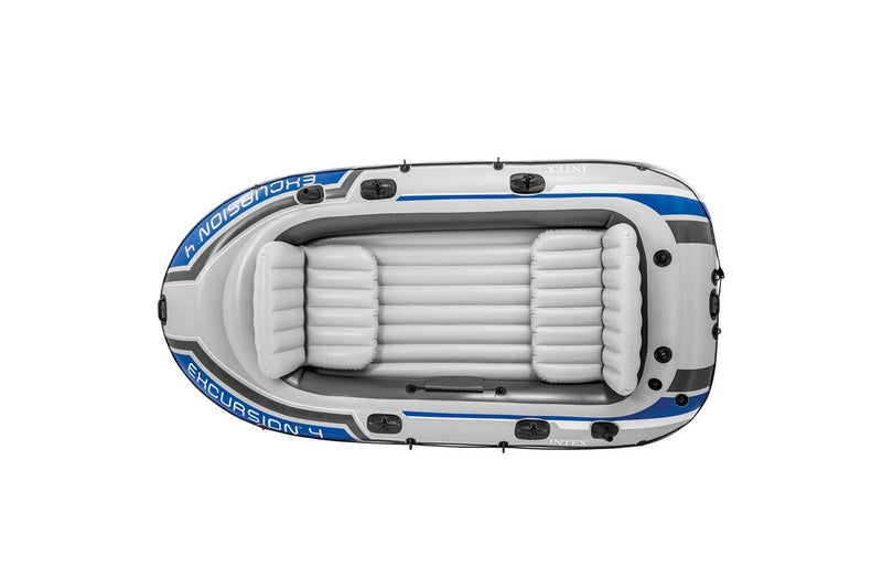 Intex 315cm Excursion 4 Person Inflatable Boat w Oars Set Sports Raft River Lake