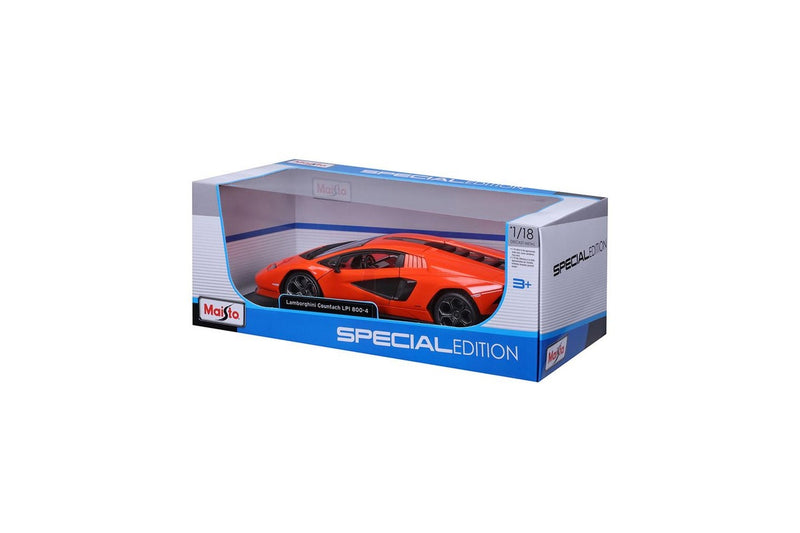 Maisto 1:18 2021 Lamborghini Countach LPI 800 4 Orange Diecast Model Car Toy 3y+