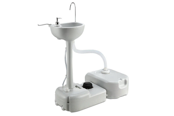 Weisshorn Camping Basin Portable Hand Wash Sink Stand 43L Capacity