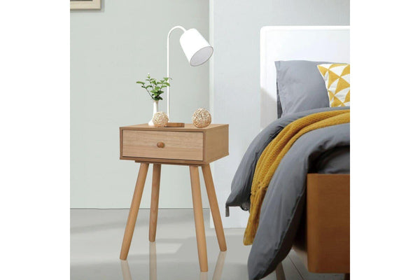 2 Pcs Solid Pinewood 40X30x61 Cm Brown Bedside Tables