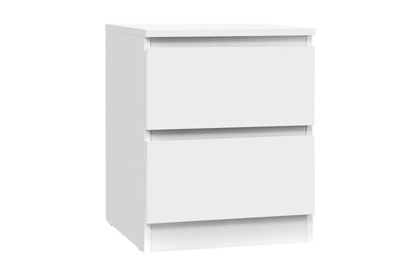 Artiss Bedside Table 2 Drawers - PEPE White