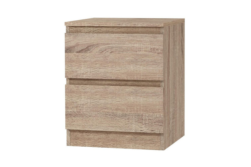 Artiss Bedside Table 2 Drawers - PEPE Oak