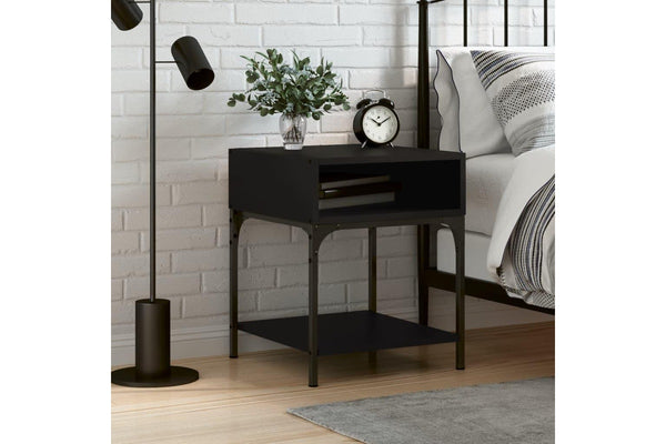 Bedside Table Black 40x41x50 cm Engineered Wood vidaXL