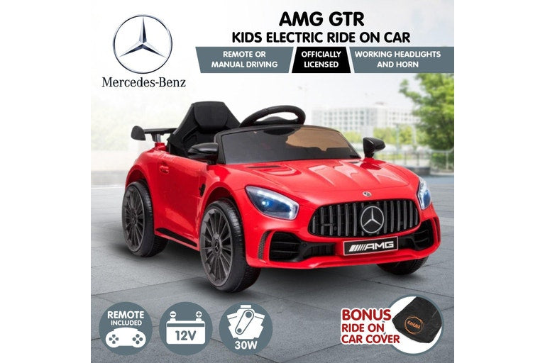 Mercedes Benz Licensed Kids Electric Ride On Car Remote Control Red