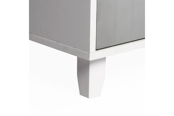 Enclosed Cat Litter Cabinet Box Grey