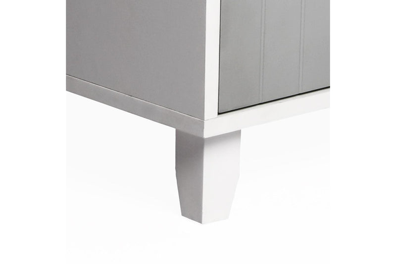 Enclosed Cat Litter Cabinet Box Grey