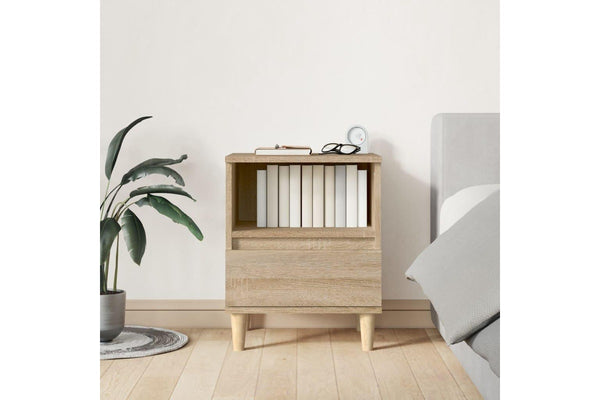 Bedside Cabinet Sonoma Oak 40x35x50 cm vidaXL