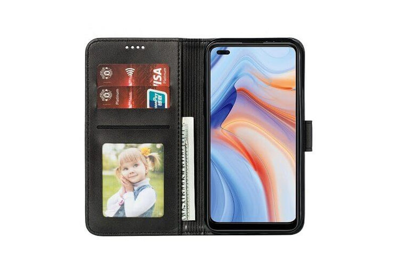 For Oppo Reno4 5G Case SupRShield Wallet Leather Flip Magnetic Stand Case Cover (Coffee)