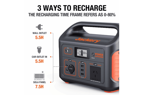 Jackery Explorer 500 Portable Power Station 518Wh 24Ah, 21.6V Lithium Battery