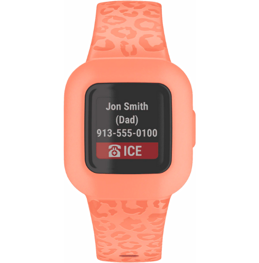 Garmin Vivofit Jr3 Peach Leopard