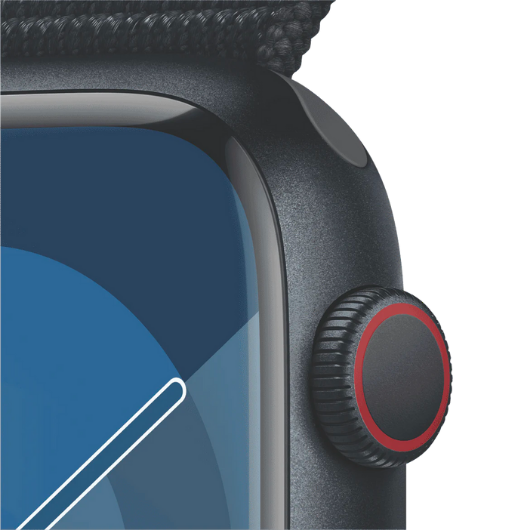 Apple Watch Series9 GPS + Cellular 45mm Midnight Aluminium Case with Midnight Sport Loop