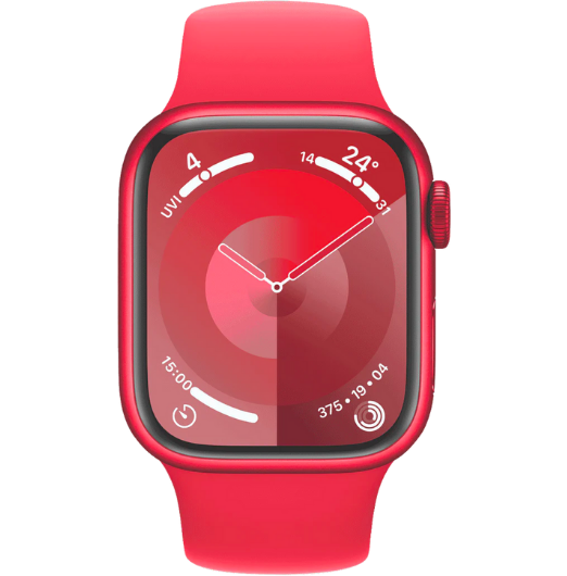 Apple Watch Series 9 GPS 41mm (PRODUCT)RED Aluminium Case with (PRODUCT)RED Sport Band - M/L