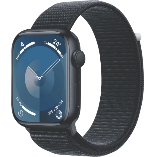 Apple Watch Series 9 GPS 45mm Midnight Aluminium Case with Midnight Sport Loop