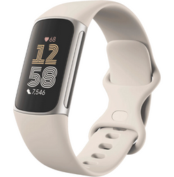 Fitbit Charge 6 - Porcelain/Silver Aluminium