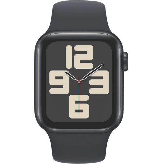 Apple Watch SE GPS 44mm Midnight Aluminium Case with Midnight Sport Band - M/L