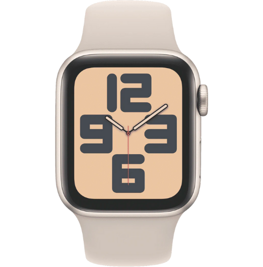 Apple Watch SE (GPS) 40mm Starlight Aluminium Case with Starlight Sport Band S/M