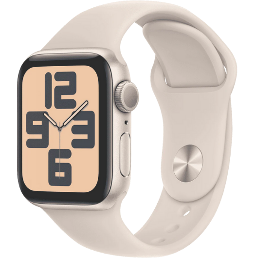 Apple Watch SE (GPS) 40mm Starlight Aluminium Case with Starlight Sport Band S/M