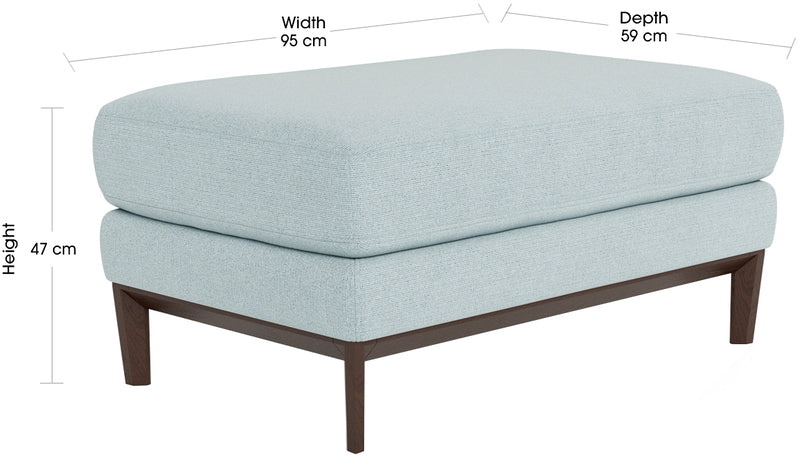 AMELIE Fabric Ottoman