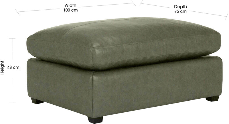 MOMBA Leather Ottoman