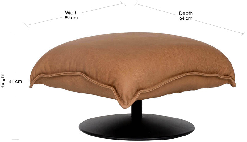 MONTY Leather Ottoman