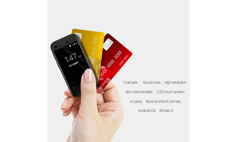 Sudroid SOYES Super Mini 2.5 Inch Android Smart Phone Quad Core 1G+8G 5.0MP Dual SIM High Definition Mini Phones Unlocked (Black)