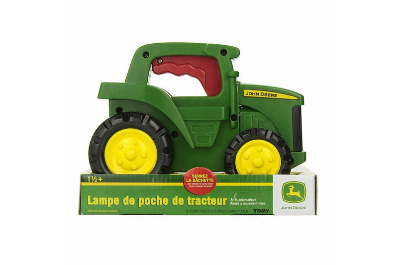 John Deere Tractor Truck Torch Flashlight Kids Vehicle Toy w Light Sounds 18m+
