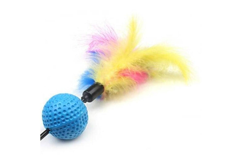 Cat Teaser Wand Lantern Feathers With Bell Design Toy Cat Toys