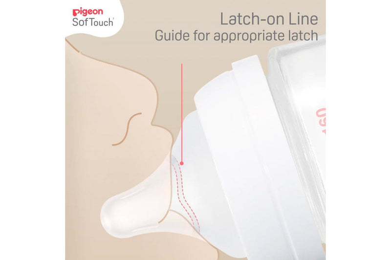 2pc Pigeon SofTouch Anti-Colic Baby Newborn Feeding Milk Bottle PPSU 160ml 0m+