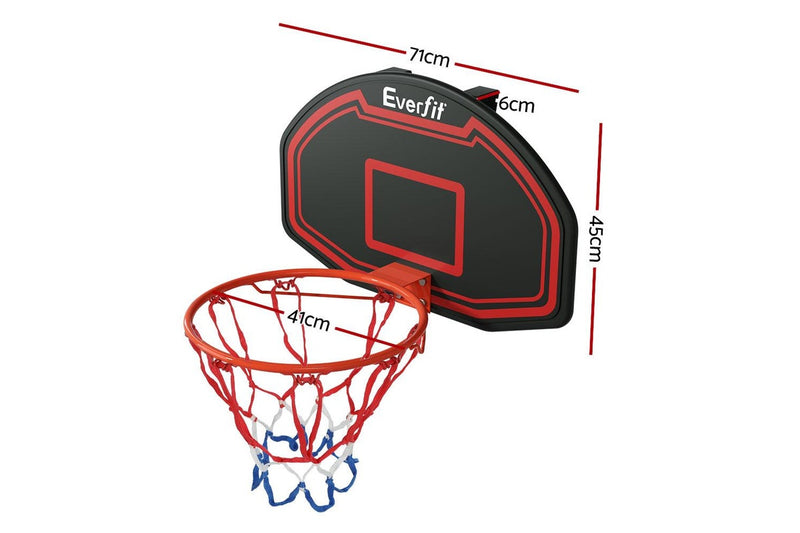 Everfit 38" Basketball Hoop Backboard Door Wall Mounted Ring Net Sports Kids