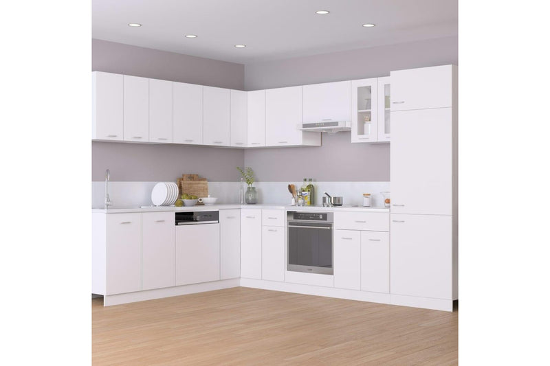 Refrigerator Cabinet White 60x57x207 cm Engineered Wood vidaXL