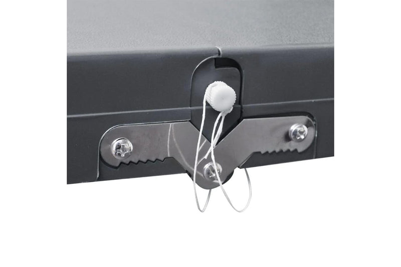 Foldable Camping Table Set with 4 Stools Aluminium Extra Light Grey vidaXL
