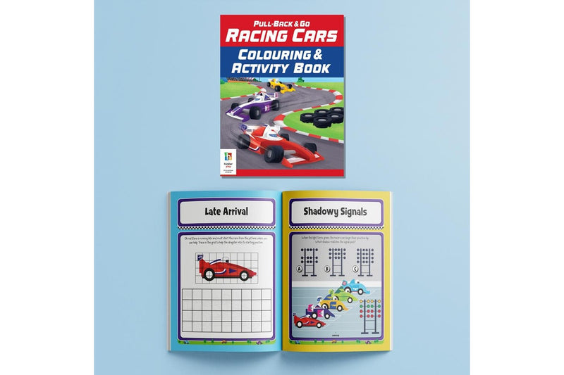 28pc WonderFull Pull-Back & Go Kit Racing Cars Floor Puzzle Book Kids Play Toy