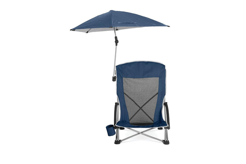 Sport-Brella Adjustable Beach Chair Outdoor Seating w UPF50+ Shade Umbrella