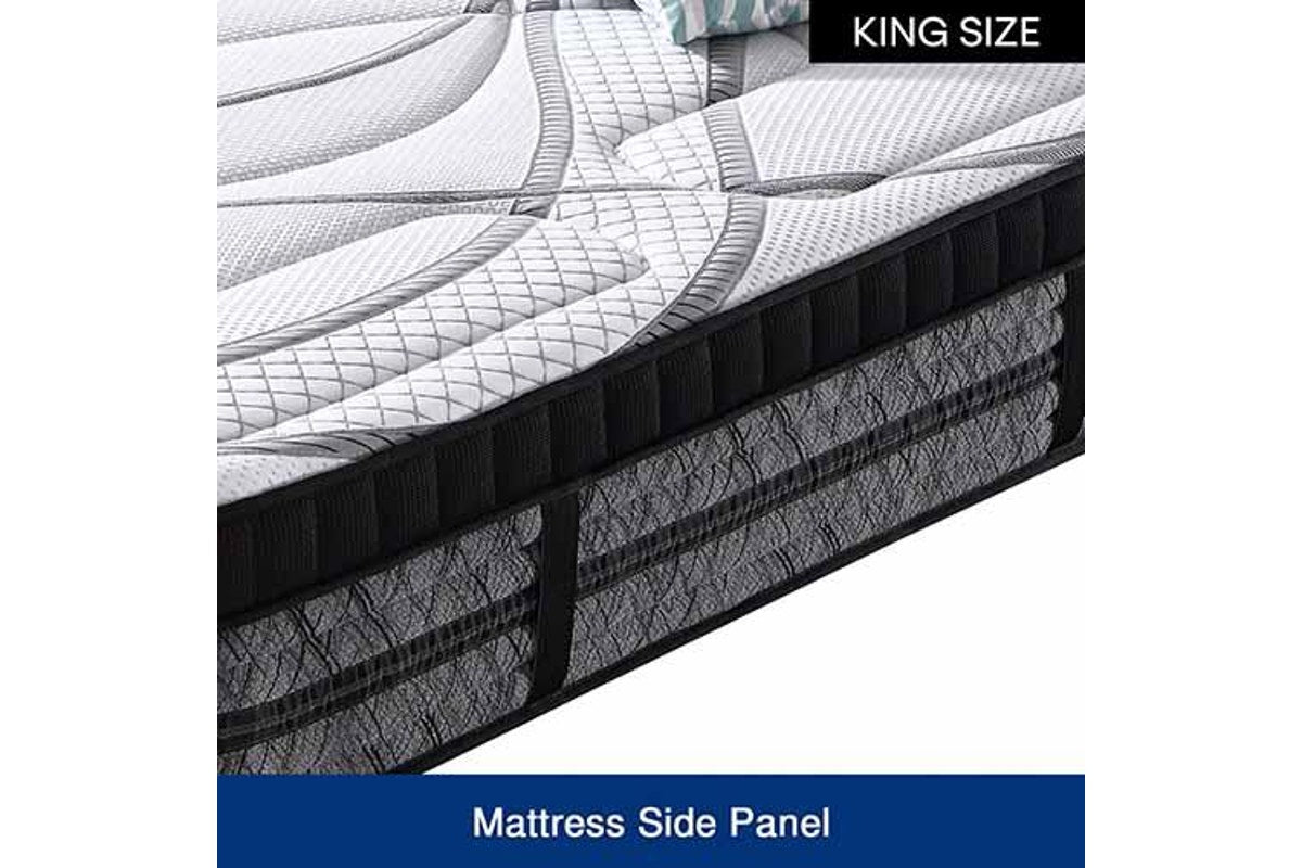 King Mattress Pocket Coil Spring Foam Firm Bed 32cm thick