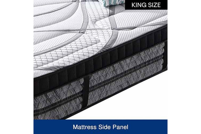 King Mattress Pocket Coil Spring Foam Firm Bed 32cm thick