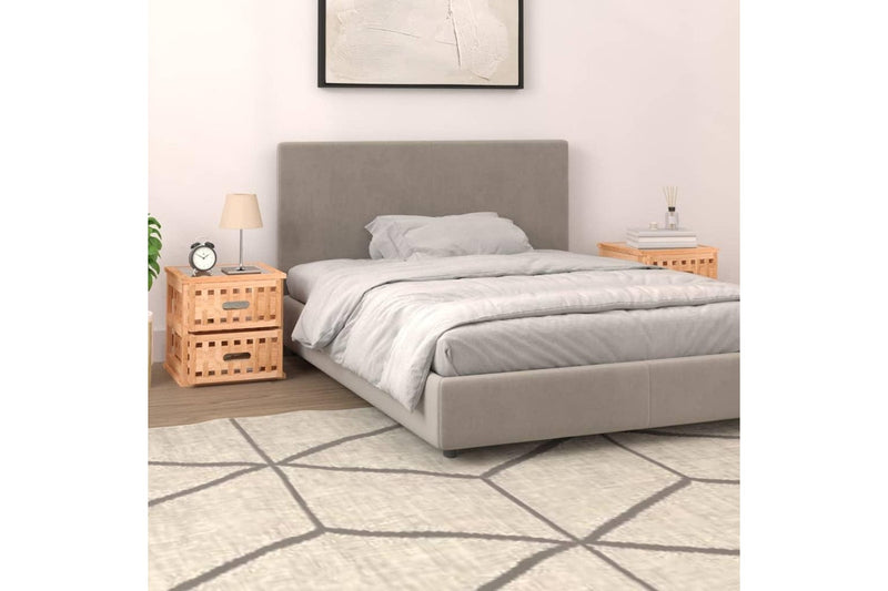 Bedside Cabinets 2 pcs 34x34x34 cm Solid Wood Walnut vidaXL