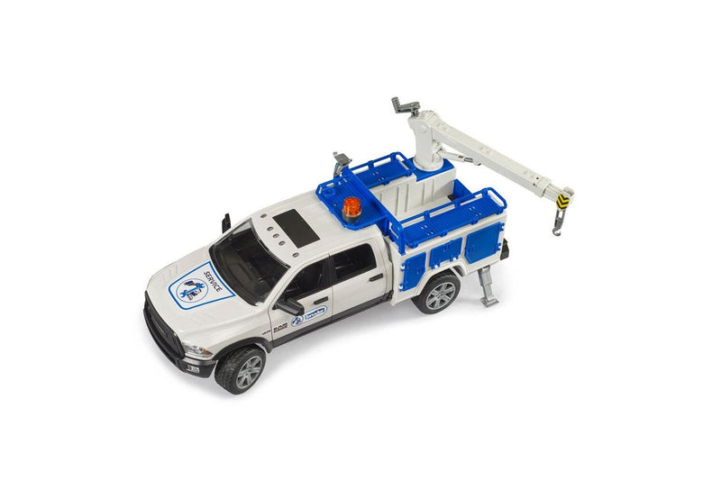 Bruder 1:16 Ram 2500 Service Truck With Rotating Beacon Light Kids Toy 3y+